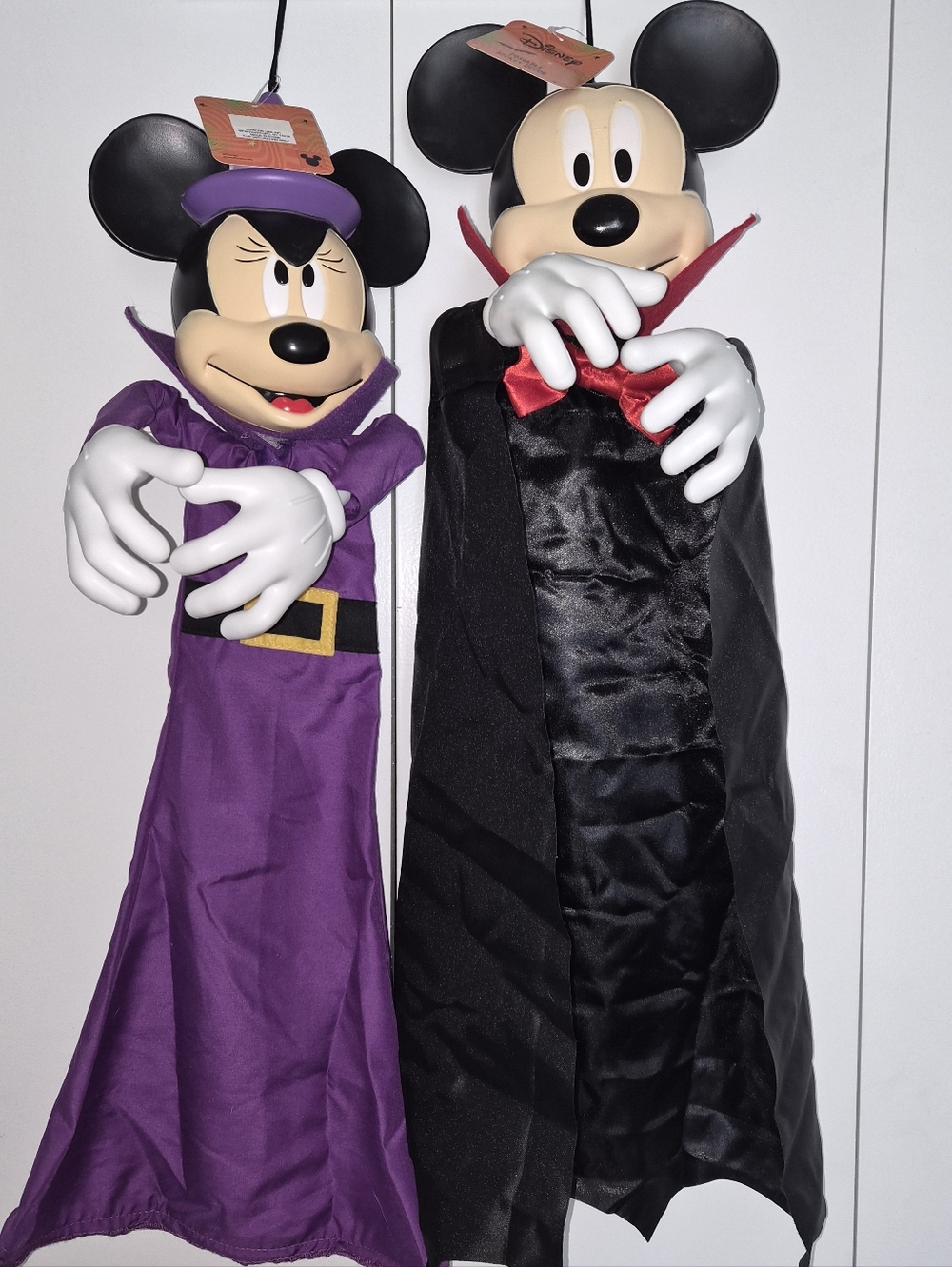 Disney Mickey And Minnie Posable Halloween Decor
